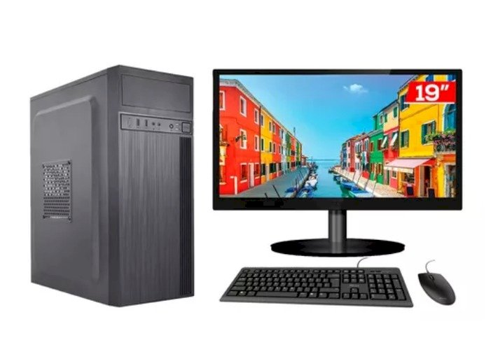 Computador Completo Atx I3 8gb Ddr3 - Hd Ssd 240gb
