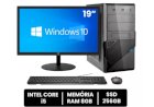 Computador Intel Core I5 8gb Ram Ssd 256gb Monitor Led 19 novo