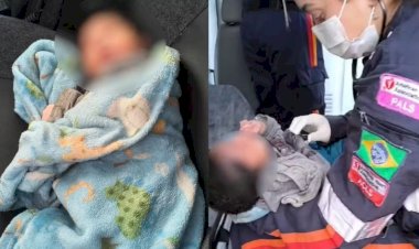 Bebê é abandonado em caixa de papelão às margens de rodovia em Caldazinha