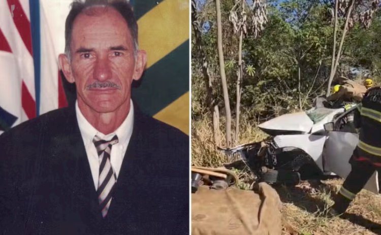 Mortos em acidente na GO-215 são identificados como ex-vereador, esposa e filha